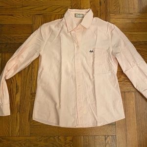Authentic Burberry classic light pink long sleeves button down shirt